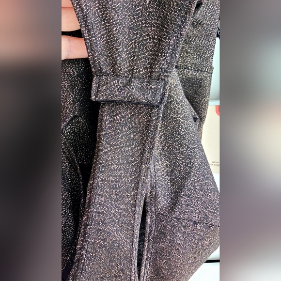 Sincerely Jules Bodysuit Golden Sparkle Black Long Sleeve size S - Picture 4 of 6